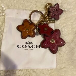 Coach wildflower Keychain/ bag charm AUTHENTIC
